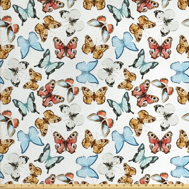 Coupon fabric girl 50 x 70 cm butterflies